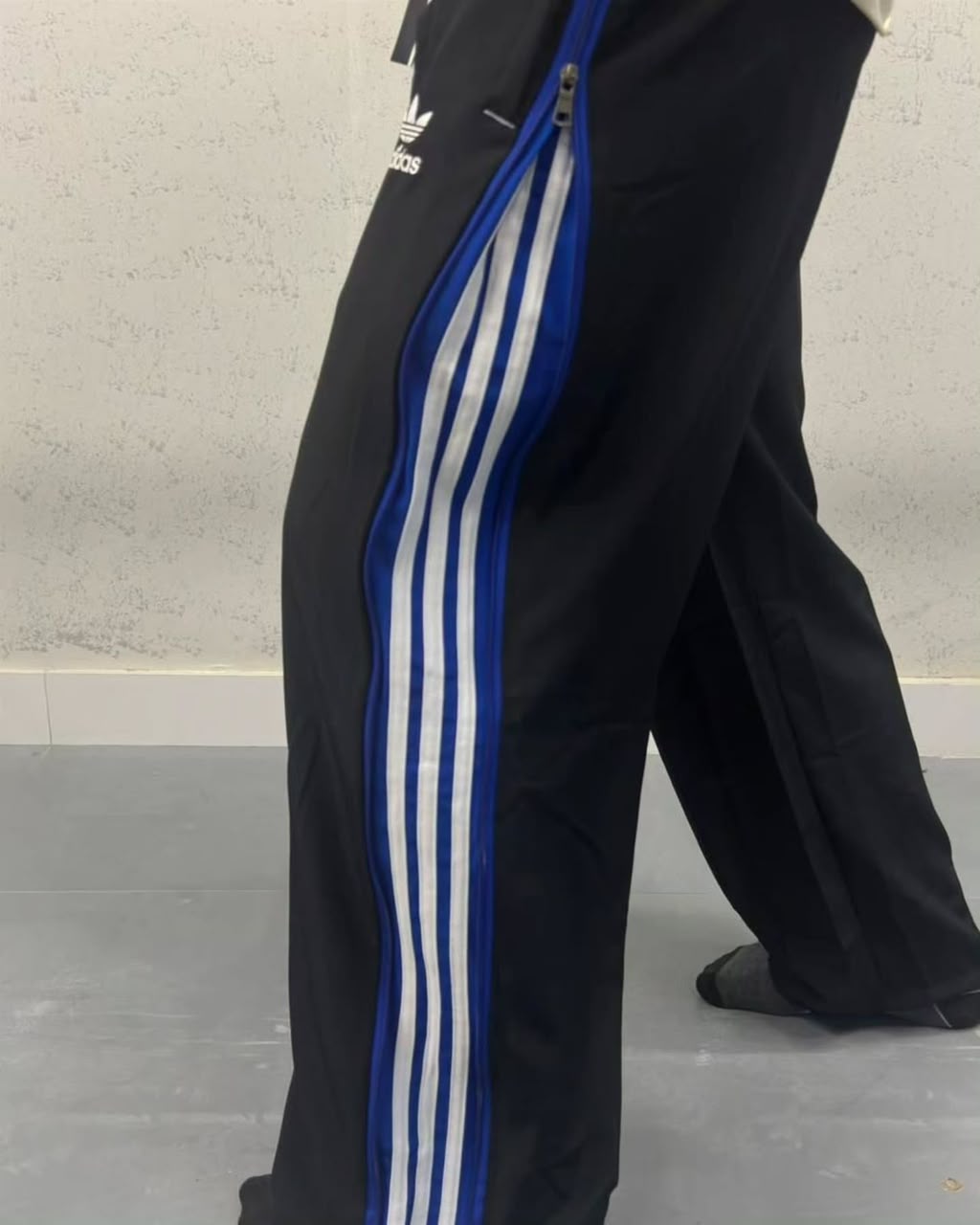 Retro striped track pants