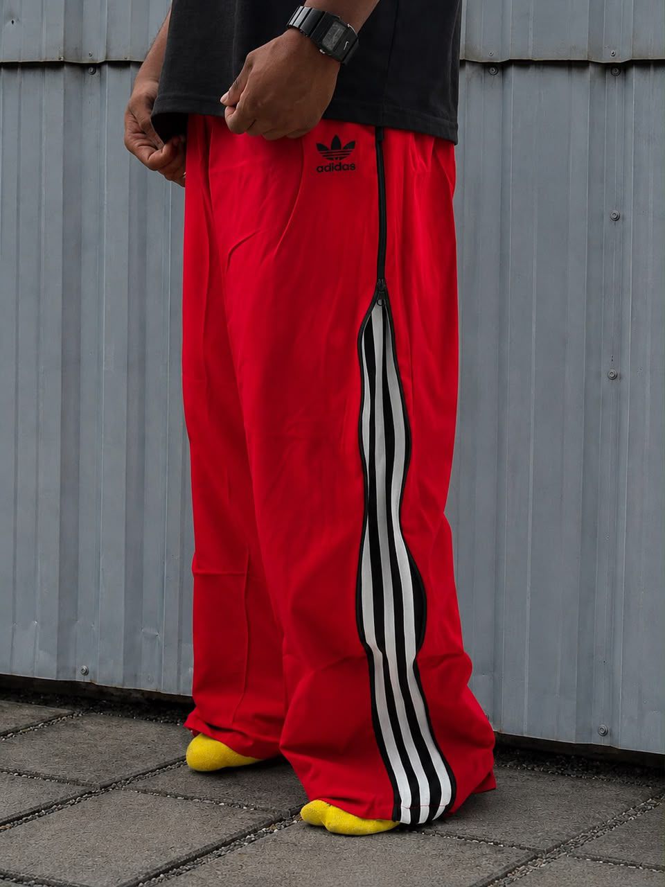 Retro striped track pants