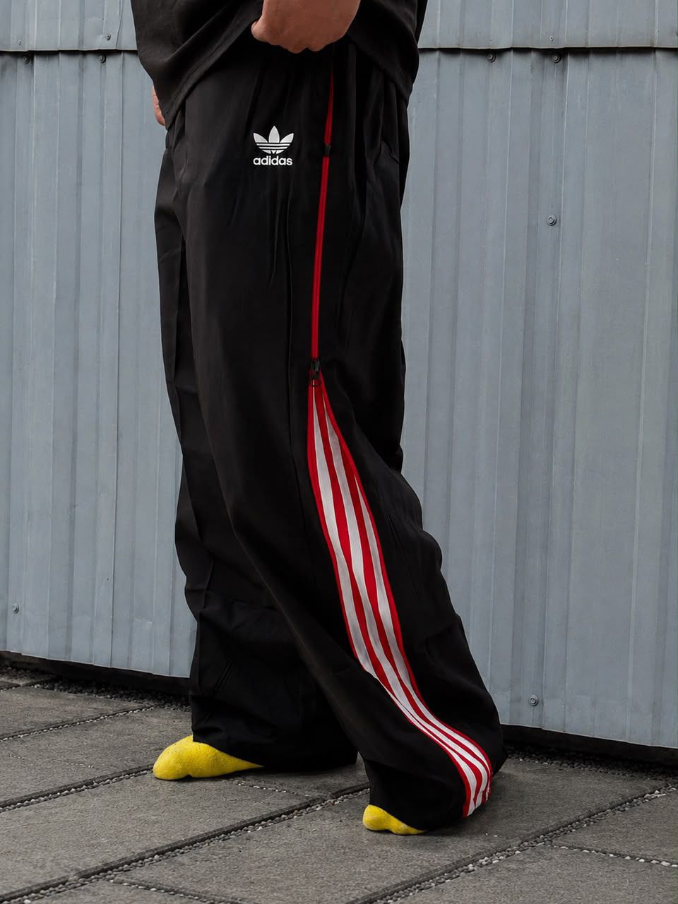 Retro striped track pants